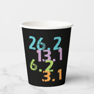 Runner-Entfernungen Paper Cups Pappbecher