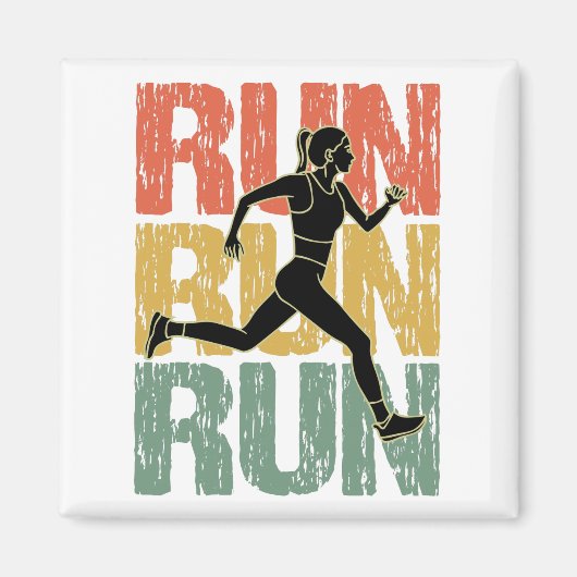 Runner Girl Magnet (Vorne)