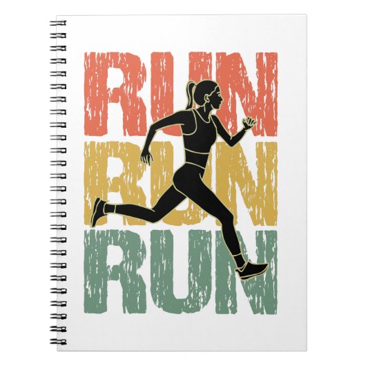 Runner Girl Notizblock (Vorderseite)