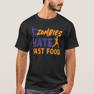 Runner Halbmarathon Zombie Zombies Hate F T-Shirt