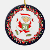 Runner Holiday-Geschenk Keramik Ornament (Vorne)