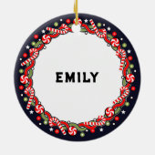 Runner Holiday-Geschenk Keramik Ornament (Hinten)