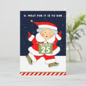 Runner Holiday Weihnachtskarten Feiertagskarte (Stehend Vorderseite)