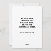 Runner Holiday Weihnachtskarten Feiertagskarte (Rückseite)