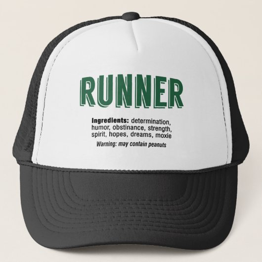 Runner Ingredients Truckerkappe (Vorderseite)
