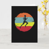Runner-Jogger-Joggen Karte (Gelbe Blume)