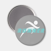 Runner-Kühlschrank-Magnet Magnet (Vorderseite/Rückseite)