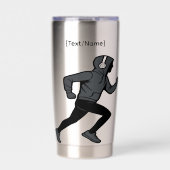 Runner Lifestyle Thermalbecher | Text/Name hinzufü Thermobecher (Vorderseite)