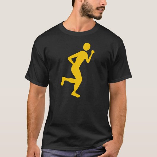 Runner (männlich) - Bernstein T-Shirt (Vorderseite)