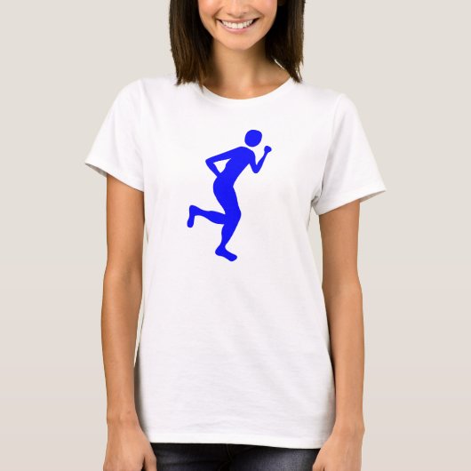 Runner (männlich) - Blau T-Shirt (Vorderseite)