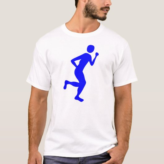 Runner (männlich) - Blau T-Shirt (Vorderseite)