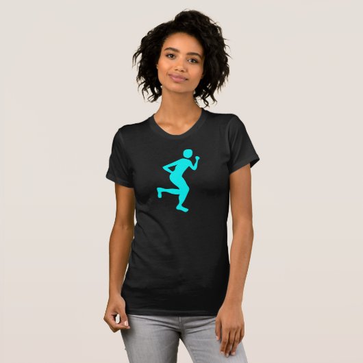 Runner (männlich) - Cyan T-Shirt (Vorne ganz)