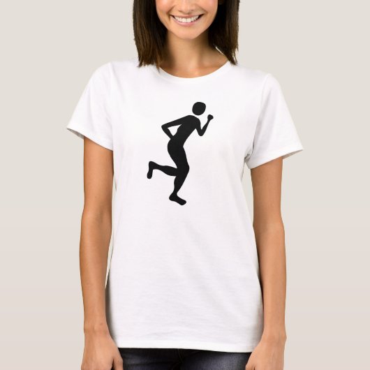 Runner (männlich) - Schwarz T-Shirt (Vorderseite)