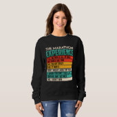 Runner MARATHON ERLEBNIS Lauf der Funny Marathon Sweatshirt (Vorne ganz)