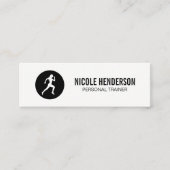 Runner Minimalistisch Mini Visitenkarte (Vorderseite)