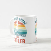 Runner Mom Cool Running Girl Future Marathon Mothe Kaffeetasse (Vorderseite Links)