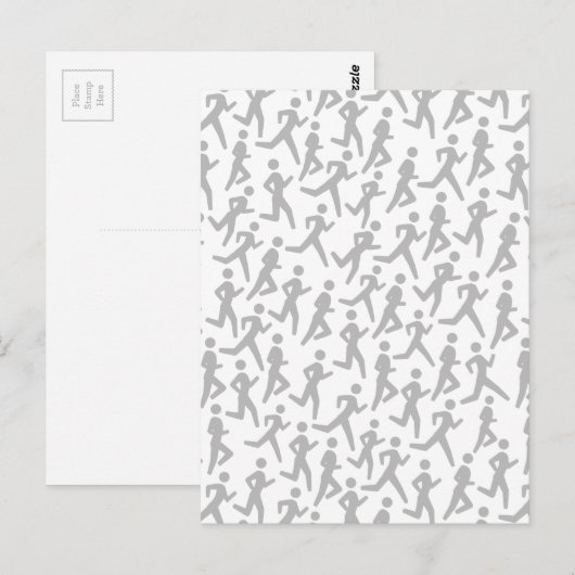 Runner-Muster Postkarte (Vorne/Hinten)