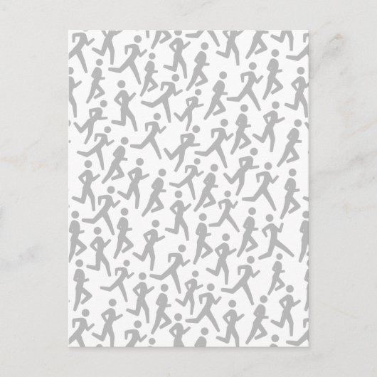 Runner-Muster Postkarte (Vorderseite)