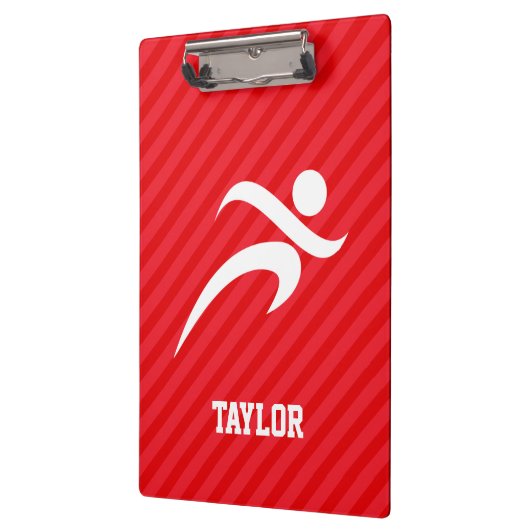 Runner; Scarlet Red Strips Klemmbrett (Links)