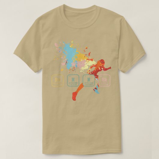 Runner Science Teacher Marathon Race Sprinter Biol T-Shirt (Design vorne)