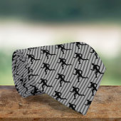 Runner - Silhouette des laufenden Typ - Thema Fitn Krawatte