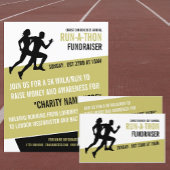 Runner-Silhouette, Wohltätigkeit-Run-Walk-a-Thon-V Flyer