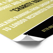 Runner-Silhouette, Wohltätigkeit-Run-Walk-a-Thon-V Poster (Ecke)