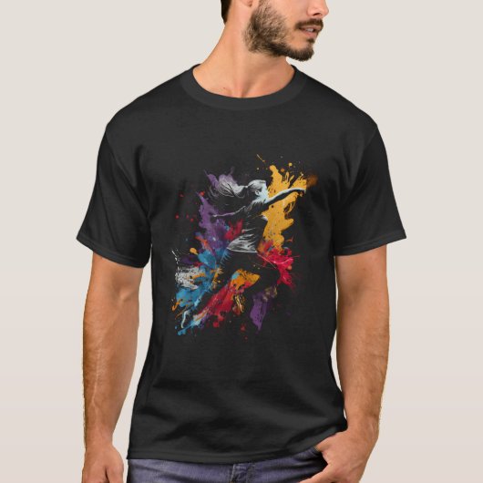 Runner Splash Art Sprinter Runner Shirt Ma (Vorderseite)