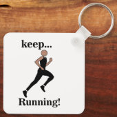 Runner Sports Athlete Coach Schlüsselanhänger (Rückseite)