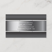 Runner-Symbol | Metallindustrie Visitenkarte (Rückseite)