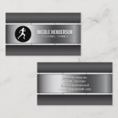 Runner-Symbol | Metallindustrie Visitenkarte (Vorne/Hinten)