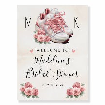 Runner Themed Floral Sneaker Brautparty Willkommen