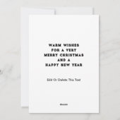 Runner Track und Field Christmas Feiertagskarte (Rückseite)