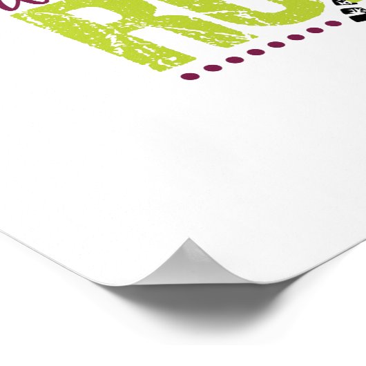 Runner Typographic Quote Poster (Ecke)