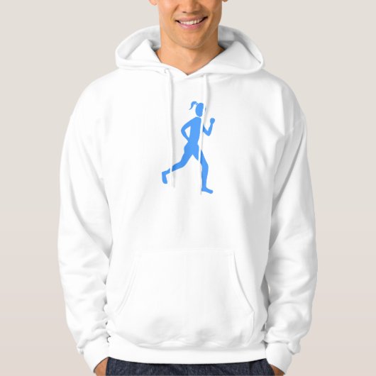 Runner (Weiblich) - Baby Blue Hoodie (Vorderseite)