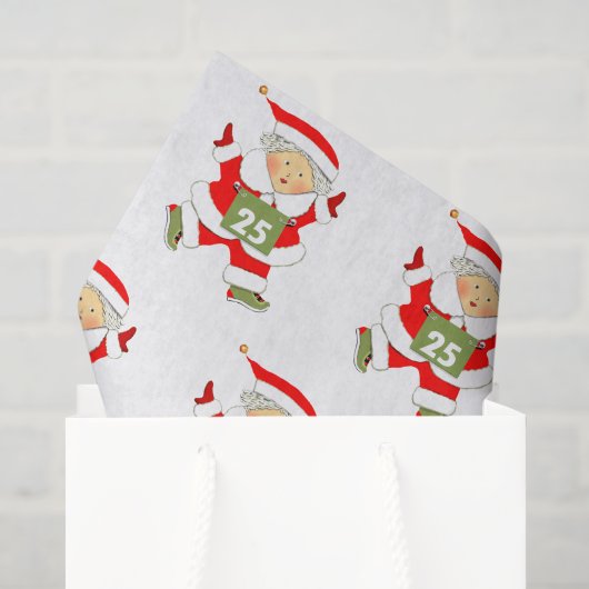 Runner Weihnachts-Weihnachtszettel Seidenpapier (Geschenktüte)