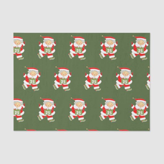 Runner-Weihnachtsfeiertag Seidenpapier (Vorderseite)