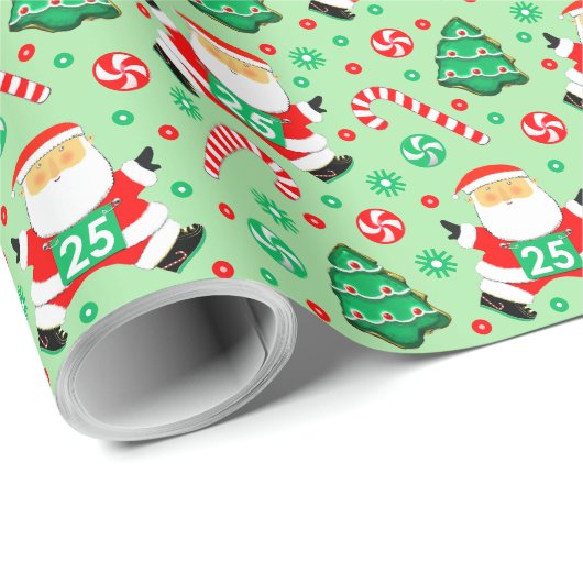 Runner Weihnachtsgeschenke Wrapping Paper Geschenkpapier (Rolleneckpunkt)