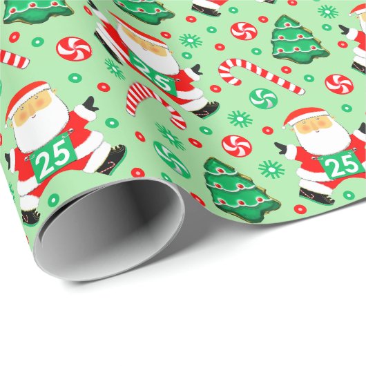 Runner Weihnachtsgeschenke Wrapping Paper Geschenkpapier (Rolleneckpunkt)