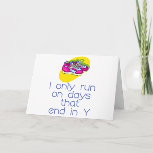 RunnerChick Days Feiertagskarte (Vorderseite)