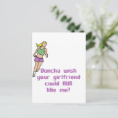 RunnerChick Doncha Postkarte (Stehend Vorderseite)