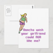 RunnerChick Doncha Postkarte (Vorne/Hinten)