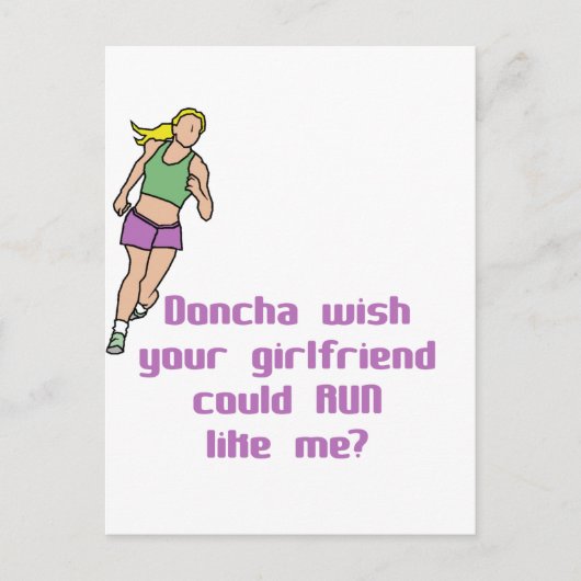RunnerChick Doncha Postkarte (Vorderseite)