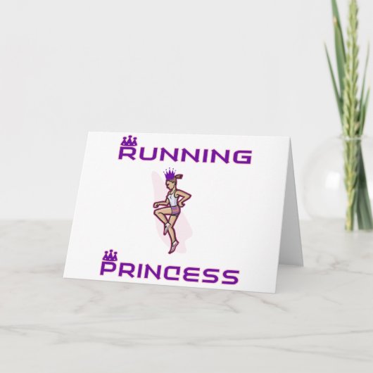 RunnerChick Princess Feiertagskarte (Vorderseite)