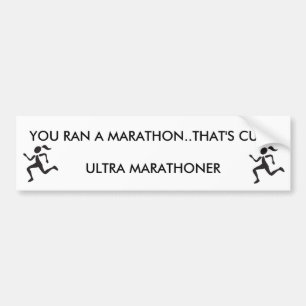 RUNNERGIRL, RUNNERGIRL, LIESSEN SIE EIN MARATHON. AUTOAUFKLEBER