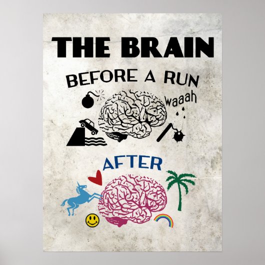 Runners Brain Poster (Vorne)
