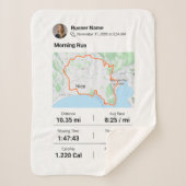 Runners Gift Blanket Sherpadecke (Vorderseite)
