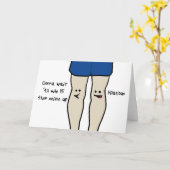 Runners Knees Karte (Gelbe Blume)