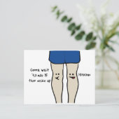 Runners Knees Postkarte (Stehend Vorderseite)
