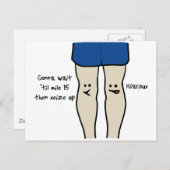 Runners Knees Postkarte (Vorne/Hinten)